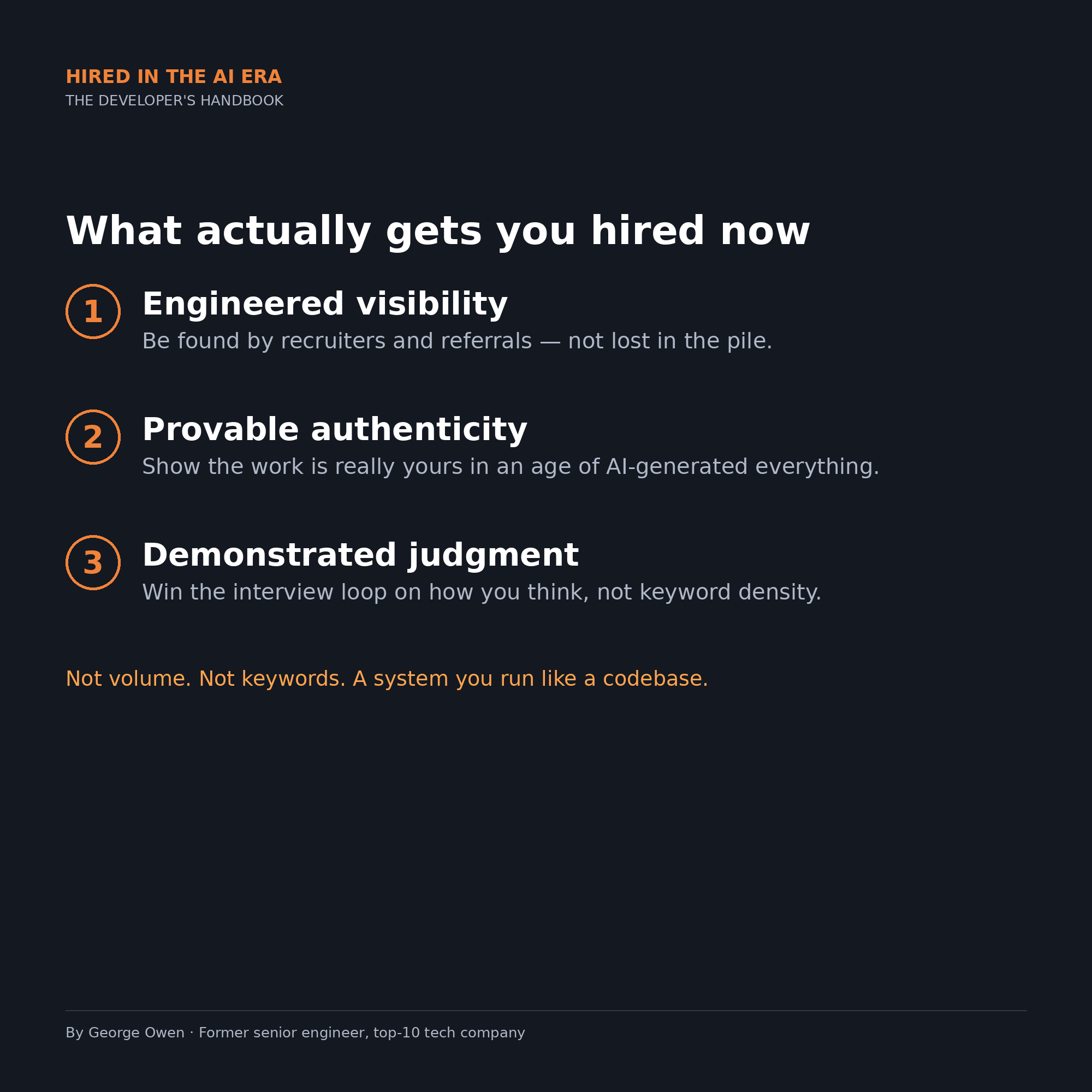Hired in the AI Era – The Developer's Handbook