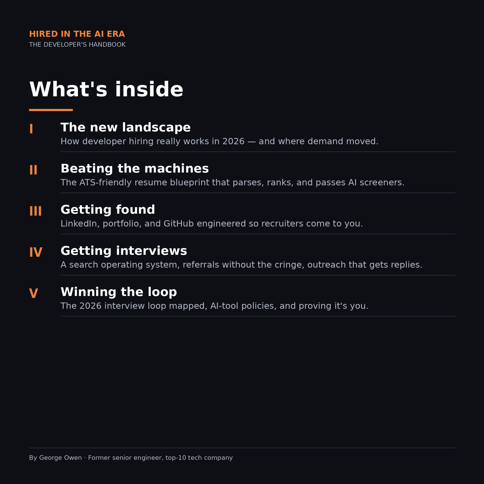 Hired in the AI Era – The Developer's Handbook