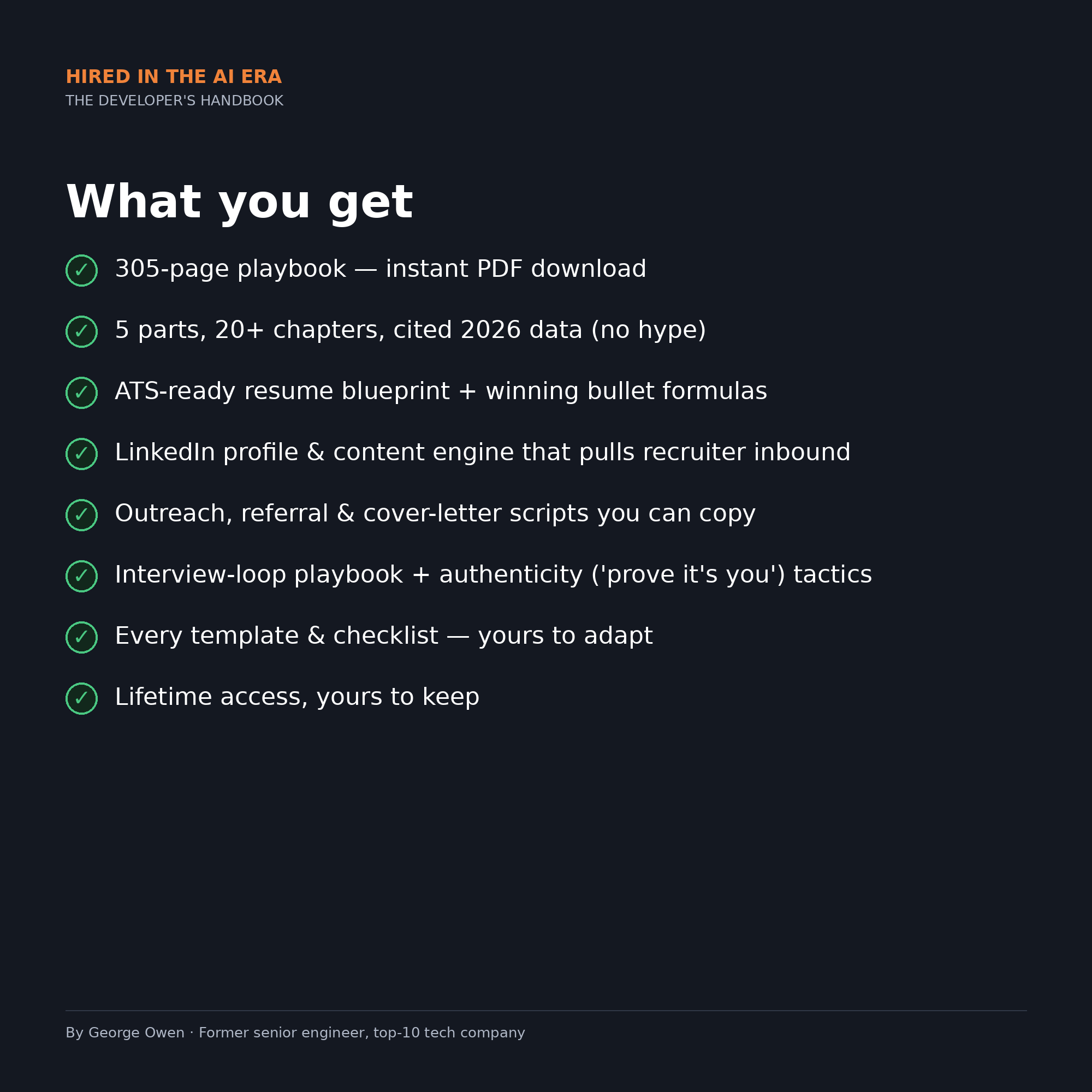 Hired in the AI Era – The Developer's Handbook